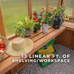 Backyard Discovery 9x6 ft Willow Polycarbonate Greenhouse