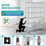 Dkeli 6-Tier Heavy Duty Steel Shelving Unit