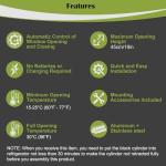 2-Pack Auto Roof Vent Opener for Greenhouses