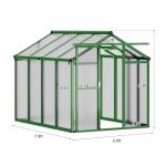 6x8 FT Easy Assembly Polycarbonate Greenhouse