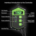 VIVOSUN Digital Thermostat for Heating Mats 68-108 ºF
