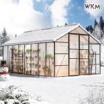 10x16 FT Walk-in Polycarbonate Greenhouse with Vent