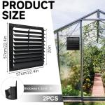 20 Inch Automatic Greenhouse Exhaust Shutter