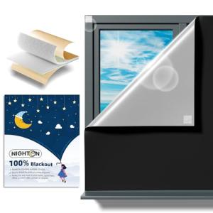 Portable Blackout Curtains 71"×57" for Nursery