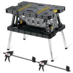 Keter Folding Tool Storage Workbench with Clamps