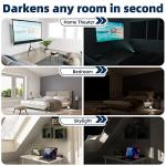 Portable Blackout Curtains 71"×57" for Nursery