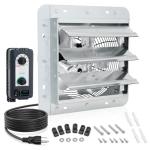 Aibabcue 10-Inch Exhaust Fan with Thermostat Control