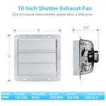 Aibabcue 10-Inch Exhaust Fan with Thermostat Control