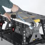 Keter Folding Tool Storage Workbench with Clamps