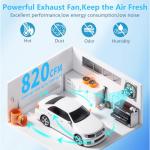 Aibabcue 10-Inch Exhaust Fan with Thermostat Control