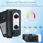 Aibabcue 10-Inch Exhaust Fan with Thermostat Control