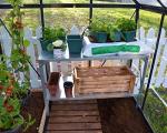 Palram Canopia Steel Greenhouse Work Bench