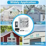 Aibabcue 10-Inch Exhaust Fan with Thermostat Control