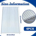Hotop 6 Pack Polycarbonate Greenhouse Panels 4' x 2