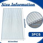 Hotop Polycarbonate Greenhouse Panels - 3 Pack