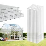 6-Pack Polycarbonate Greenhouse Panels, UV Protected