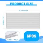 6 Pack Polycarbonate Greenhouse Panels 4' x 2