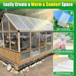 10 Pack Polycarbonate Greenhouse Replacement Panels