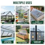 6-Pack Polycarbonate Greenhouse Panels, UV Protected