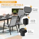 PIZZELLO 7-Piece All-Weather Patio Dining Set