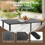 Andehomy 7-Piece Outdoor Dining Set with Swivel Chairs