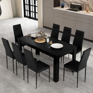 Giantex 9-Piece Modern Dining Set for 8