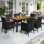 Yaheetech 7-Piece Rattan Outdoor Dining Set