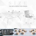 7 Piece Outdoor Dining Set with Stackable Chairs