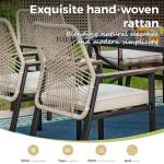 7-Piece Round Outdoor Dining Set with Cushions