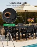 7-Piece All-Weather Patio Dining Set with Umbrella