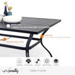 7 Piece Outdoor Dining Set with Stackable Chairs