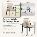 7-Piece Round Outdoor Dining Set with Cushions