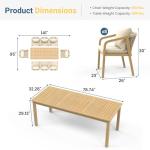 Wisteria Lane 9-Piece Acacia Outdoor Dining Set