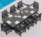 9 Piece Outdoor Dining Set with Umbrella Hole