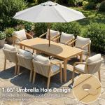 Wisteria Lane 9-Piece Acacia Outdoor Dining Set
