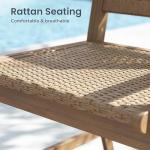 9-Piece Acacia Wood Outdoor Dining Set for 8