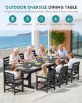 9 Piece Outdoor Dining Set with Umbrella Hole