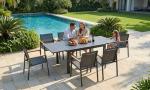 Expandable Aluminum Patio Dining Set for 8