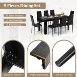 Giantex 9-Piece Modern Dining Set for 8