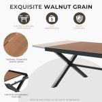 7-Piece Outdoor Dining Set with Folding Chairs