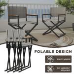 7-Piece Outdoor Dining Set with Folding Chairs