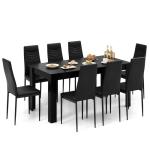 Giantex 9-Piece Modern Dining Set for 8