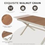 11-Piece Outdoor Dining Set with Folding Chairs