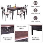 5-Piece Outdoor Dining Table Set for 4