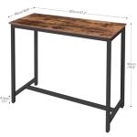 HOOBRO Rustic Brown Bar Height Dining Table