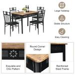 Modern 5-Piece Outdoor Dining Set for 4
