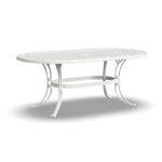 Sanibel Off White Oval Outdoor Dining Table, 72”