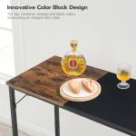 Rustic Brown Tall Bar Table for Small Spaces