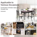 5-Piece Outdoor Dining Table Set for 4