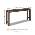 Torjin Two-Tone Brown Counter Height Dining Table